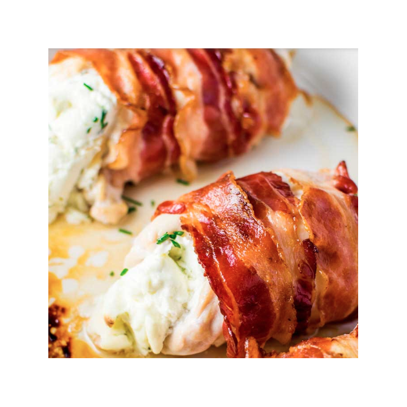 Bacon Wrapped Stuffed Chicken