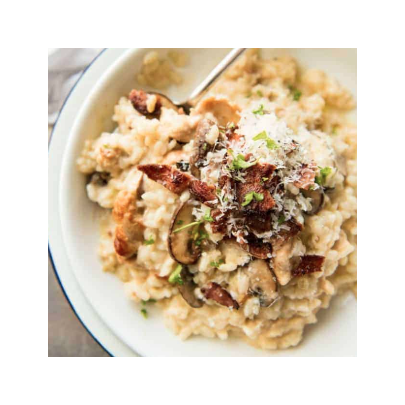 Wild Mushroom Gruyere Risotto