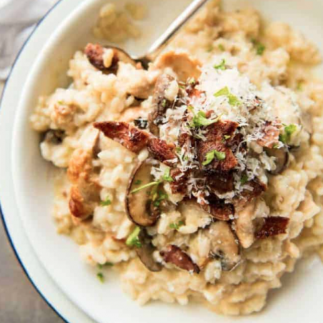 Wild Mushroom Gruyere Risotto