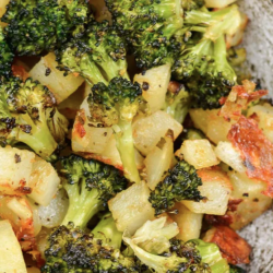 Parmesan Potatoes & Broccoli