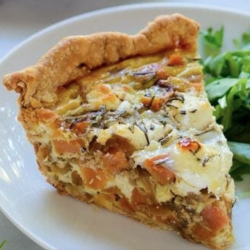 All Real Meal Sweet Potato Goat Cheese Quiche