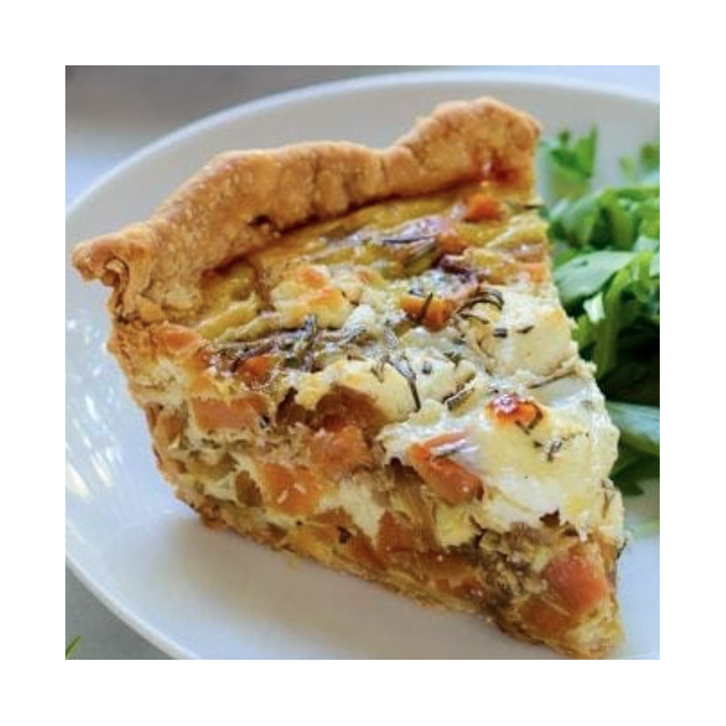 All Real Meal Sweet Potato Goat Cheese Quiche