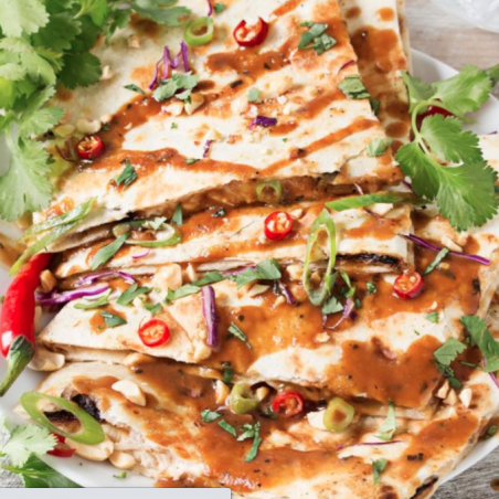 Thai Chicken Quesadilla