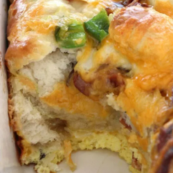 Bacon Egg & Cheese Biscuit Casserole