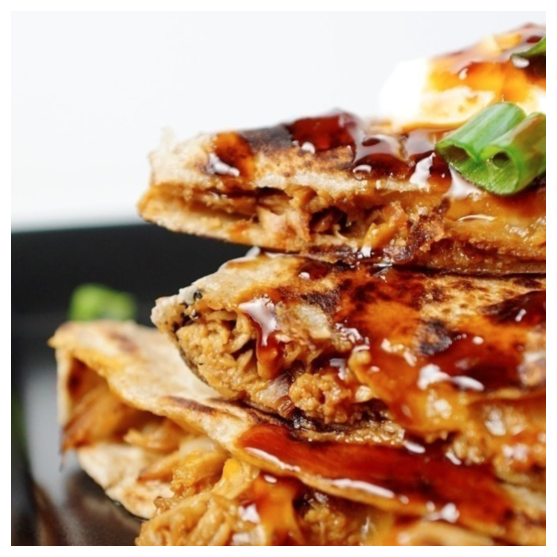 Honey Garlic Chicken Quesadillas