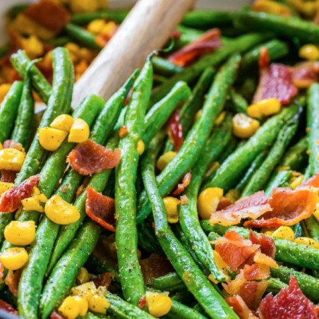 Bacon Corn Green Beans