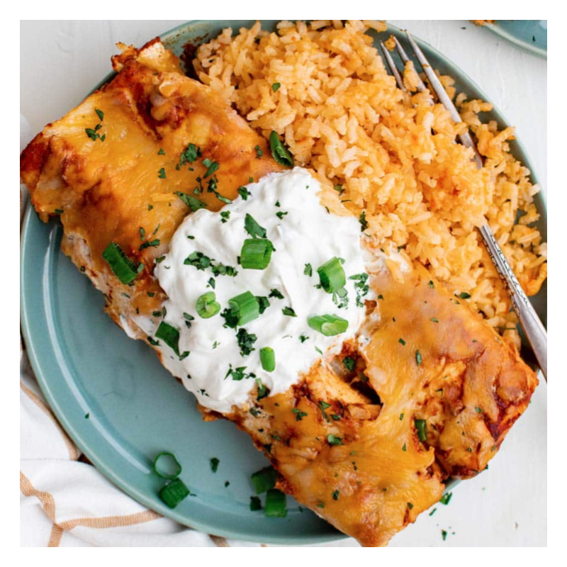 Birria Chicken Enchiladas