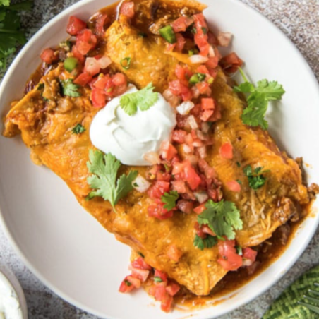 Grass Fed Beef Enchiladas