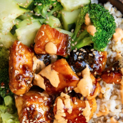 Bang Bang Salmon Rice Bowl