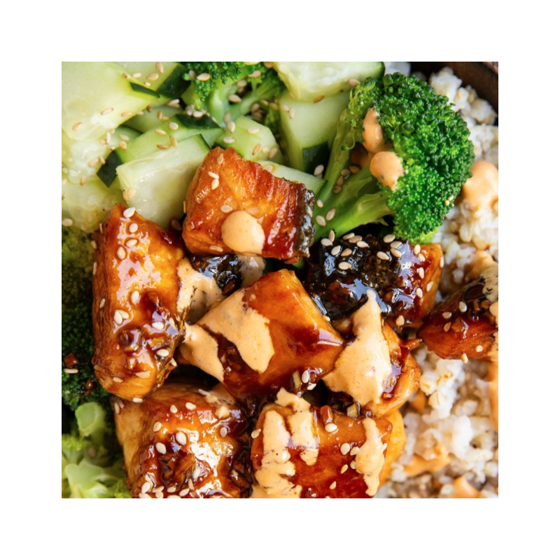 Bang Bang Salmon Rice Bowl