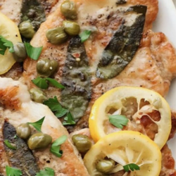 Pork Scallopini with Lemons & Capers