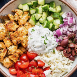 Chicken Gyro Salad