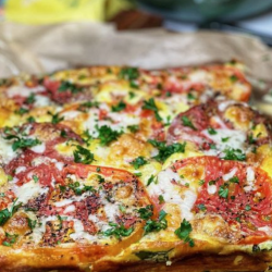 Heirloom Tomato Crustless Quiche