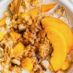 Maple Peach Steel Cut Oats