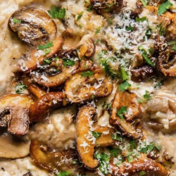 Wild Mushroom Gruyere Risotto