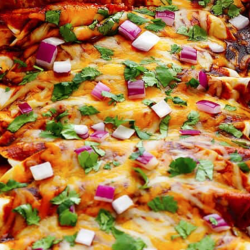 BBQ Chicken Enchiladas