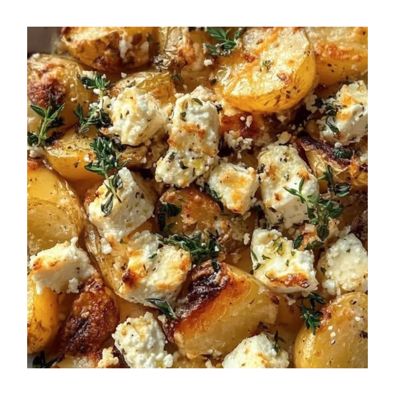 Honey Baked Feta Potatoes Honey Baked Feta Potatoes