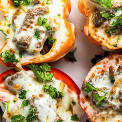Philly Cheesesteak Stuffed Peppers