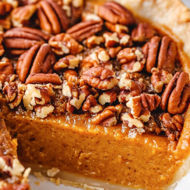 Caramel Pecan Pumpkin Pie