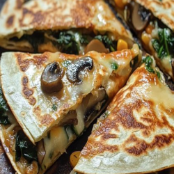 Spinach & Mushroom Quesadilla
