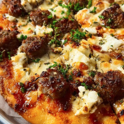 Sausage Ricotta Hot Honey Flatbread