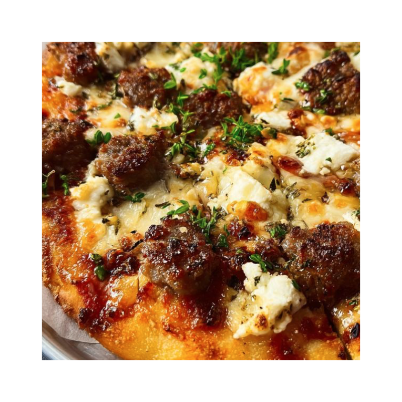 Sausage Ricotta Hot Honey Flatbread Sausage Ricotta Hot Honey Flatbread
