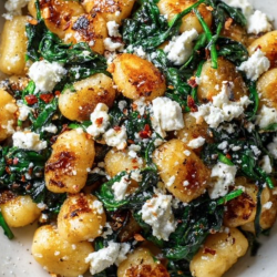 Crispy Spinach & Feta Gnocchi