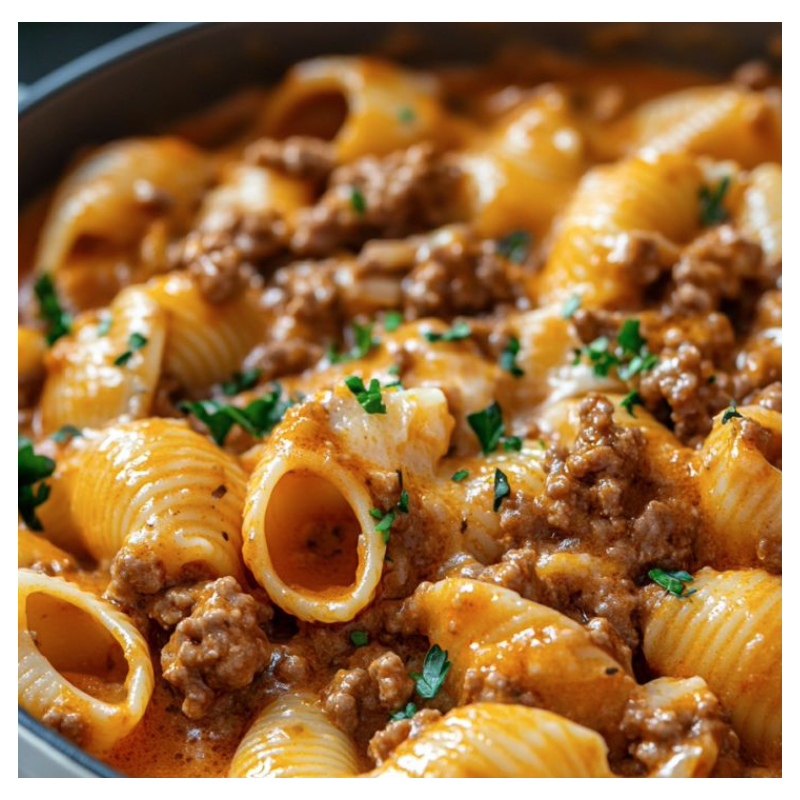 Creamy Italian Beef & Shells