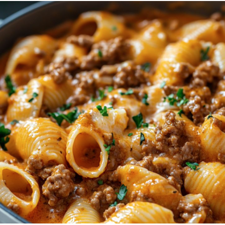 Creamy Italian Beef & Shells