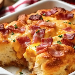 Bacon Egg & Cheese Biscuit Casserole