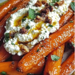 Honey Whipped Ricotta Roasted Carrots