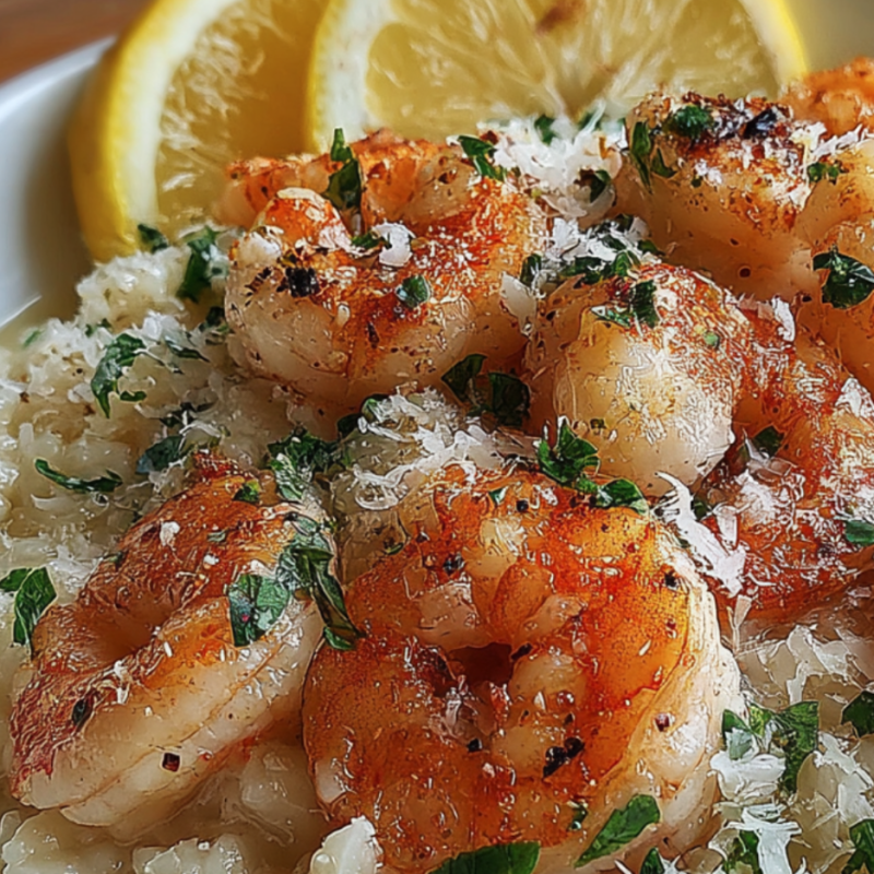 Garlic Shrimp Risotto
