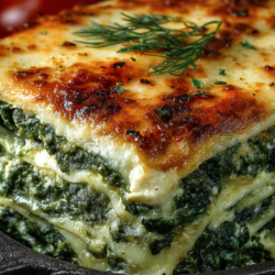 Spinach & Feta Chicken Lasagna