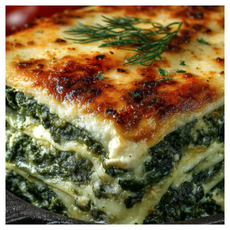 Spinach & Feta Chicken Lasagna