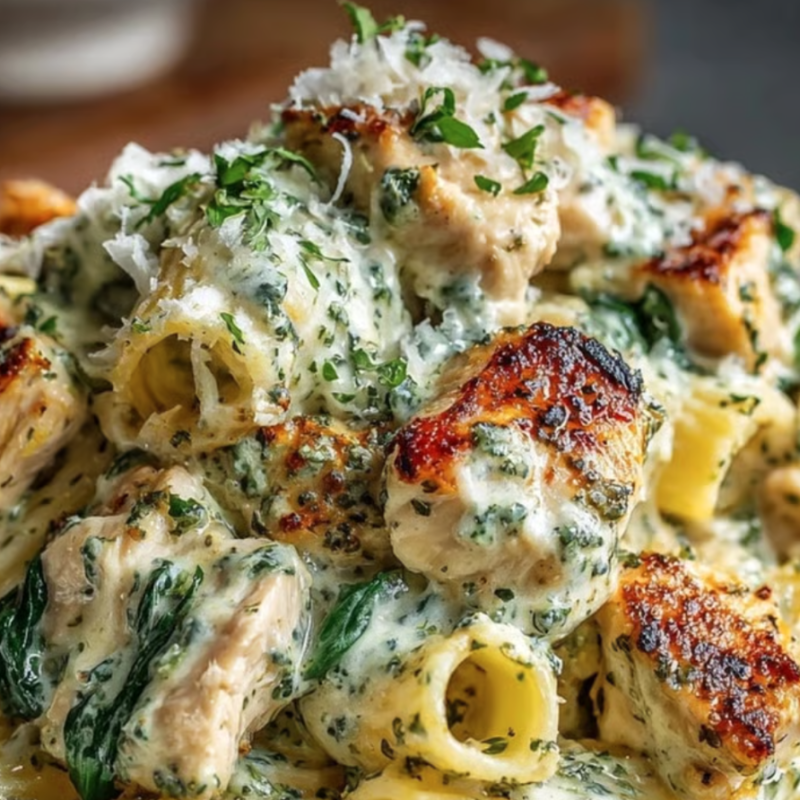 Chicken Pesto Rigatoni