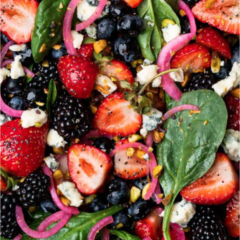 Spinach Berry Side Salad