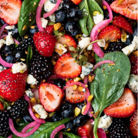 Spinach Berry Side Salad