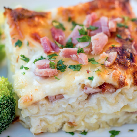 Chicken Cordon Bleu Lasagna